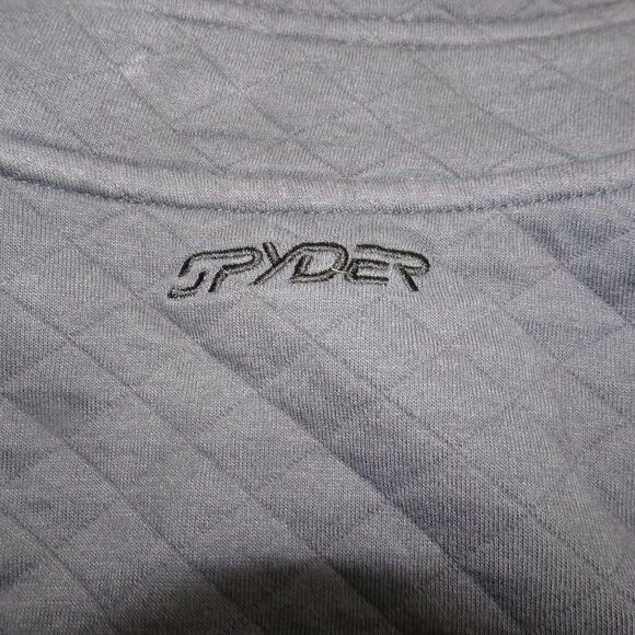 Spyder Gray Quarter Snaps Jacket Skiing, snowboarding Jacket Size Medium - Picture 9 of 9